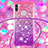 Funda Silicona Carcasa Goma Bling-Bling con Acollador Cordon Lanyard S01 para Samsung Galaxy M11