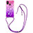 Funda Silicona Carcasa Goma Bling-Bling con Acollador Cordon Lanyard S01 para Samsung Galaxy M30s