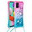 Funda Silicona Carcasa Goma Bling-Bling con Acollador Cordon Lanyard S01 para Samsung Galaxy M40S