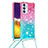 Funda Silicona Carcasa Goma Bling-Bling con Acollador Cordon Lanyard S01 para Samsung Galaxy Quantum4 5G