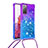 Funda Silicona Carcasa Goma Bling-Bling con Acollador Cordon Lanyard S01 para Samsung Galaxy S20 FE 4G