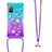 Funda Silicona Carcasa Goma Bling-Bling con Acollador Cordon Lanyard S01 para Samsung Galaxy S20 FE 4G