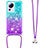 Funda Silicona Carcasa Goma Bling-Bling con Acollador Cordon Lanyard S01 para Xiaomi Civi 2 5G