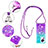 Funda Silicona Carcasa Goma Bling-Bling con Acollador Cordon Lanyard S01 para Xiaomi Civi 2 5G