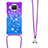 Funda Silicona Carcasa Goma Bling-Bling con Acollador Cordon Lanyard S01 para Xiaomi Mi 10i 5G