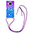 Funda Silicona Carcasa Goma Bling-Bling con Acollador Cordon Lanyard S01 para Xiaomi Mi 10i 5G