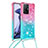 Funda Silicona Carcasa Goma Bling-Bling con Acollador Cordon Lanyard S01 para Xiaomi Mi 11T 5G