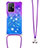 Funda Silicona Carcasa Goma Bling-Bling con Acollador Cordon Lanyard S01 para Xiaomi Mi 11T Pro 5G