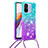 Funda Silicona Carcasa Goma Bling-Bling con Acollador Cordon Lanyard S01 para Xiaomi Poco C55