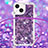 Funda Silicona Carcasa Goma Bling-Bling con Acollador Cordon Lanyard S02 para Apple iPhone 14