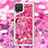 Funda Silicona Carcasa Goma Bling-Bling con Acollador Cordon Lanyard S02 para Samsung Galaxy A12 Nacho