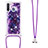 Funda Silicona Carcasa Goma Bling-Bling con Acollador Cordon Lanyard S02 para Samsung Galaxy A21 European