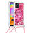 Funda Silicona Carcasa Goma Bling-Bling con Acollador Cordon Lanyard S02 para Samsung Galaxy A31