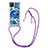 Funda Silicona Carcasa Goma Bling-Bling con Acollador Cordon Lanyard S02 para Samsung Galaxy F12