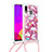 Funda Silicona Carcasa Goma Bling-Bling con Acollador Cordon Lanyard S02 para Samsung Galaxy M10S