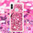 Funda Silicona Carcasa Goma Bling-Bling con Acollador Cordon Lanyard S02 para Samsung Galaxy M11