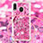 Funda Silicona Carcasa Goma Bling-Bling con Acollador Cordon Lanyard S02 para Samsung Galaxy M20