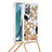 Funda Silicona Carcasa Goma Bling-Bling con Acollador Cordon Lanyard S02 para Samsung Galaxy Note 20 5G