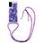 Funda Silicona Carcasa Goma Bling-Bling con Acollador Cordon Lanyard S02 para Samsung Galaxy S20