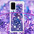 Funda Silicona Carcasa Goma Bling-Bling con Acollador Cordon Lanyard S02 para Samsung Galaxy S20