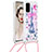 Funda Silicona Carcasa Goma Bling-Bling con Acollador Cordon Lanyard S02 para Samsung Galaxy S20