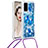 Funda Silicona Carcasa Goma Bling-Bling con Acollador Cordon Lanyard S02 para Samsung Galaxy S20