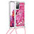 Funda Silicona Carcasa Goma Bling-Bling con Acollador Cordon Lanyard S02 para Samsung Galaxy S20 FE (2022) 5G