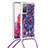 Funda Silicona Carcasa Goma Bling-Bling con Acollador Cordon Lanyard S02 para Samsung Galaxy S20 FE (2022) 5G