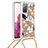 Funda Silicona Carcasa Goma Bling-Bling con Acollador Cordon Lanyard S02 para Samsung Galaxy S20 FE 4G