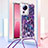 Funda Silicona Carcasa Goma Bling-Bling con Acollador Cordon Lanyard S02 para Xiaomi Civi 2 5G