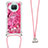 Funda Silicona Carcasa Goma Bling-Bling con Acollador Cordon Lanyard S02 para Xiaomi Mi 10i 5G