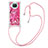 Funda Silicona Carcasa Goma Bling-Bling con Acollador Cordon Lanyard S02 para Xiaomi Mi 10i 5G