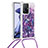 Funda Silicona Carcasa Goma Bling-Bling con Acollador Cordon Lanyard S02 para Xiaomi Mi 11T 5G