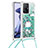 Funda Silicona Carcasa Goma Bling-Bling con Acollador Cordon Lanyard S02 para Xiaomi Mi 11T 5G