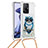 Funda Silicona Carcasa Goma Bling-Bling con Acollador Cordon Lanyard S02 para Xiaomi Mi 11T Pro 5G