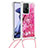 Funda Silicona Carcasa Goma Bling-Bling con Acollador Cordon Lanyard S02 para Xiaomi Mi 11T Pro 5G