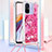 Funda Silicona Carcasa Goma Bling-Bling con Acollador Cordon Lanyard S02 para Xiaomi Poco C55