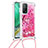 Funda Silicona Carcasa Goma Bling-Bling con Acollador Cordon Lanyard S02 para Xiaomi Redmi K30S 5G