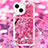 Funda Silicona Carcasa Goma Bling-Bling con Acollador Cordon Lanyard S03 para Apple iPhone 13