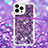 Funda Silicona Carcasa Goma Bling-Bling con Acollador Cordon Lanyard S03 para Apple iPhone 13 Pro