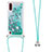 Funda Silicona Carcasa Goma Bling-Bling con Acollador Cordon Lanyard S03 para Samsung Galaxy A01 SM-A015