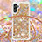 Funda Silicona Carcasa Goma Bling-Bling con Acollador Cordon Lanyard S03 para Samsung Galaxy A04s