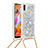 Funda Silicona Carcasa Goma Bling-Bling con Acollador Cordon Lanyard S03 para Samsung Galaxy A11