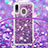 Funda Silicona Carcasa Goma Bling-Bling con Acollador Cordon Lanyard S03 para Samsung Galaxy A20