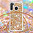 Funda Silicona Carcasa Goma Bling-Bling con Acollador Cordon Lanyard S03 para Samsung Galaxy A21