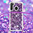 Funda Silicona Carcasa Goma Bling-Bling con Acollador Cordon Lanyard S03 para Samsung Galaxy A21