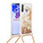 Funda Silicona Carcasa Goma Bling-Bling con Acollador Cordon Lanyard S03 para Samsung Galaxy A21 European