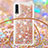 Funda Silicona Carcasa Goma Bling-Bling con Acollador Cordon Lanyard S03 para Samsung Galaxy A70