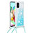 Funda Silicona Carcasa Goma Bling-Bling con Acollador Cordon Lanyard S03 para Samsung Galaxy A71 4G A715