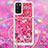 Funda Silicona Carcasa Goma Bling-Bling con Acollador Cordon Lanyard S03 para Samsung Galaxy F02S SM-E025F